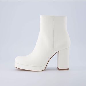 Elegant White Ankle Boots 11 Women